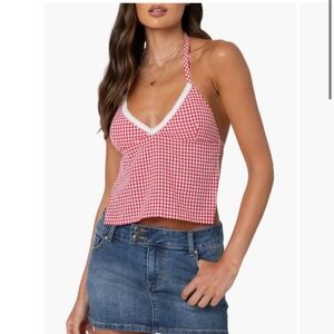 COPY - Gingham Halter Top